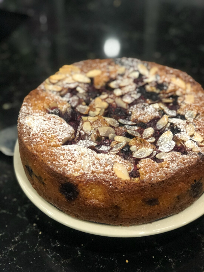 Almond blueberry cake-57